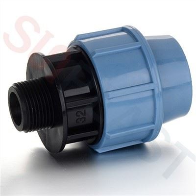 Adaptador de fil masculí de compressió HDPE